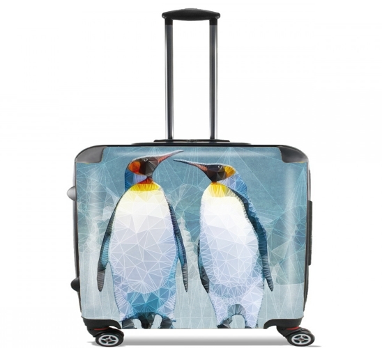  penguin love para Ruedas cabina bolsa de equipaje maleta trolley 17" laptop