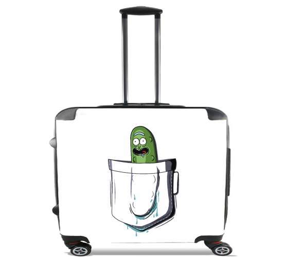  Pickle Rick para Ruedas cabina bolsa de equipaje maleta trolley 17" laptop