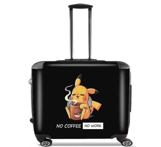  Pikachu Coffee Addict para Ruedas cabina bolsa de equipaje maleta trolley 17" laptop