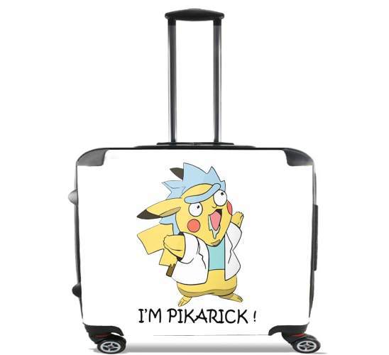  Pikarick - Rick Sanchez And Pikachu  para Ruedas cabina bolsa de equipaje maleta trolley 17" laptop