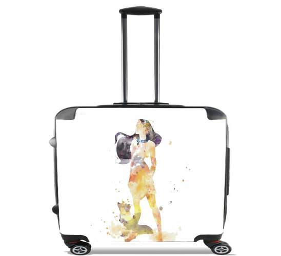  Pocahontas Watercolor Art para Ruedas cabina bolsa de equipaje maleta trolley 17" laptop