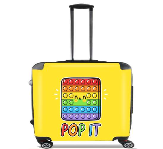  Pop It Funny cute para Ruedas cabina bolsa de equipaje maleta trolley 17" laptop