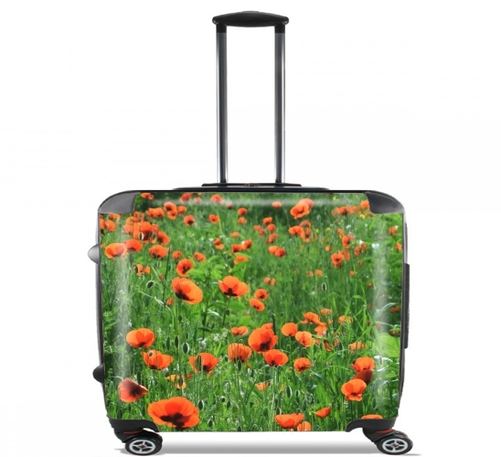  POPPY FIELD para Ruedas cabina bolsa de equipaje maleta trolley 17" laptop