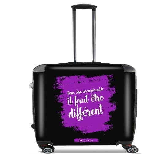  Pour etre irremplacable il faut etre different para Ruedas cabina bolsa de equipaje maleta trolley 17" laptop