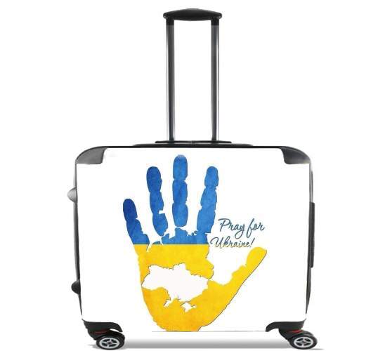  Pray for ukraine para Ruedas cabina bolsa de equipaje maleta trolley 17" laptop