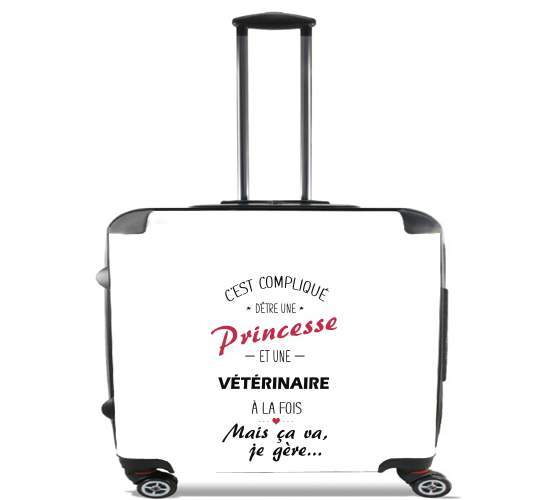  Princesse et veterinaire para Ruedas cabina bolsa de equipaje maleta trolley 17" laptop