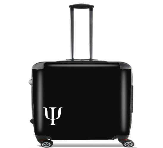  Psy Symbole Grec para Ruedas cabina bolsa de equipaje maleta trolley 17" laptop