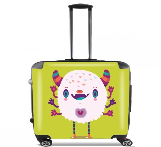  Puffy Monster para Ruedas cabina bolsa de equipaje maleta trolley 17" laptop