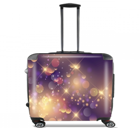  Purple Sparkles para Ruedas cabina bolsa de equipaje maleta trolley 17" laptop