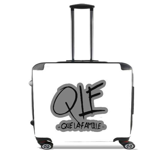  Que la famille QLE para Ruedas cabina bolsa de equipaje maleta trolley 17" laptop
