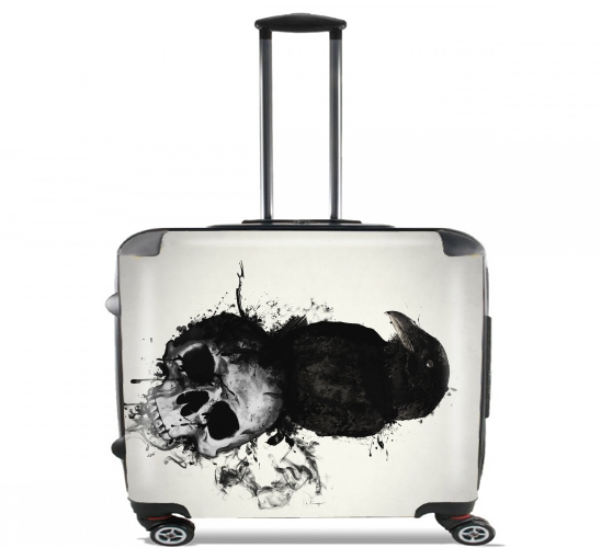  Raven and Skull para Ruedas cabina bolsa de equipaje maleta trolley 17" laptop