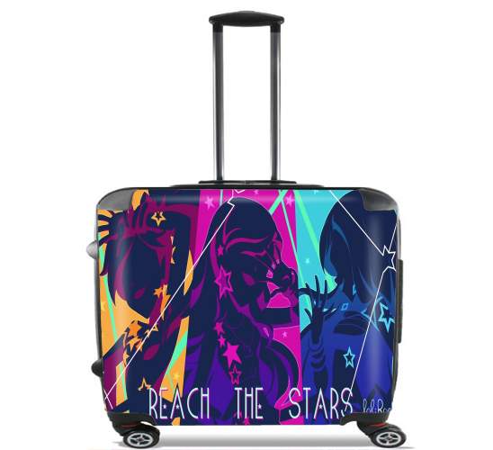  Reach the stars lolirocks para Ruedas cabina bolsa de equipaje maleta trolley 17" laptop