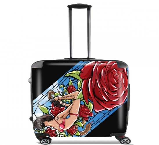  Red Roses para Ruedas cabina bolsa de equipaje maleta trolley 17" laptop