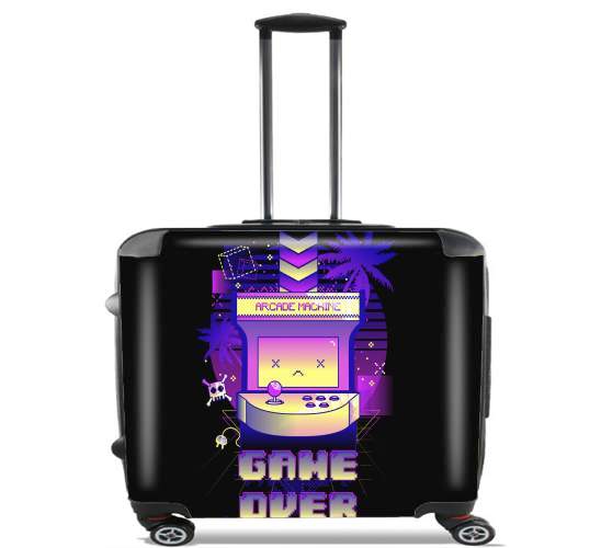  Retro Game Over para Ruedas cabina bolsa de equipaje maleta trolley 17" laptop