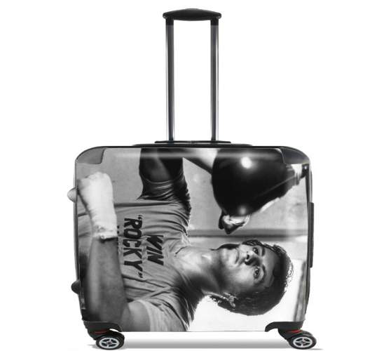  Rocky Balboa entrenamiento de pelota de punzonado para Ruedas cabina bolsa de equipaje maleta trolley 17" laptop