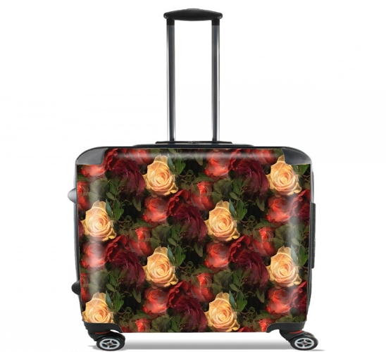  Rose Garden para Ruedas cabina bolsa de equipaje maleta trolley 17" laptop