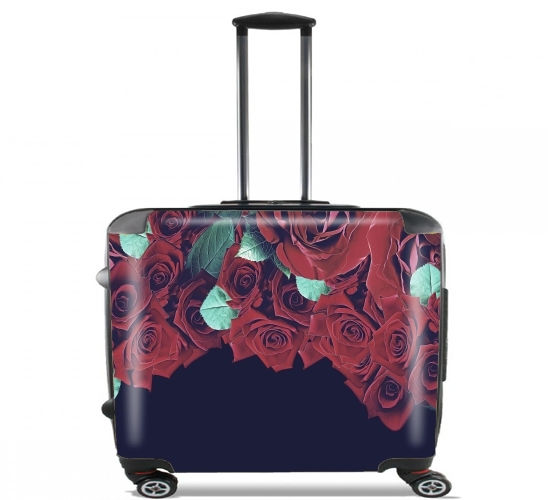  Roses para Ruedas cabina bolsa de equipaje maleta trolley 17" laptop