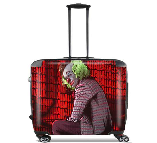  Sad Clown para Ruedas cabina bolsa de equipaje maleta trolley 17" laptop