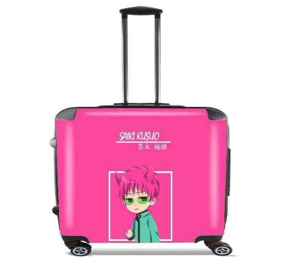  Saiki Kusuo para Ruedas cabina bolsa de equipaje maleta trolley 17" laptop