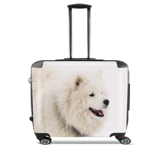  samoyede dog para Ruedas cabina bolsa de equipaje maleta trolley 17" laptop