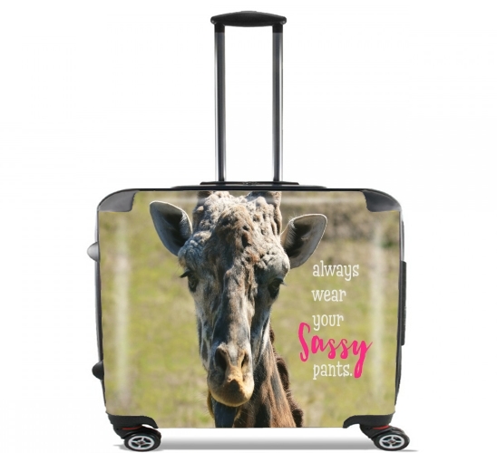  Sassy Pants Giraffe para Ruedas cabina bolsa de equipaje maleta trolley 17" laptop