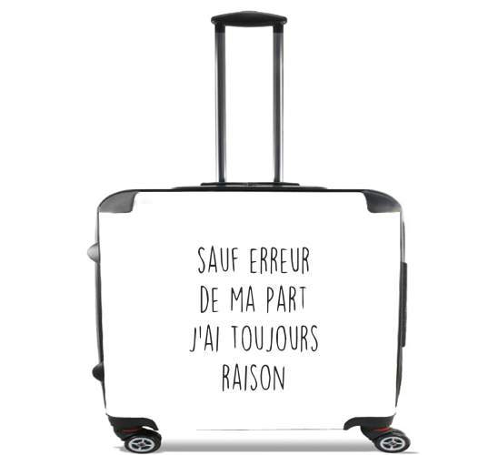  Sauf erreur de ma part jai toujours raison para Ruedas cabina bolsa de equipaje maleta trolley 17" laptop