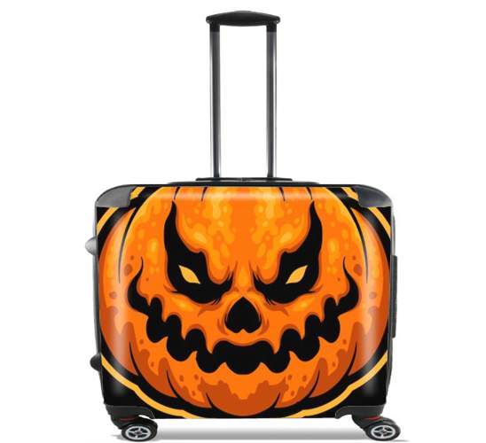  Scary Halloween Pumpkin para Ruedas cabina bolsa de equipaje maleta trolley 17" laptop