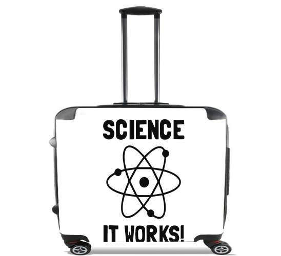  Science it works para Ruedas cabina bolsa de equipaje maleta trolley 17" laptop