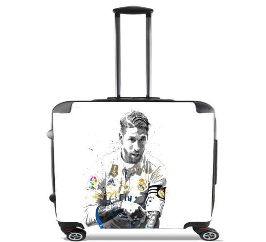 Sergio Ramos Painting Art para Ruedas cabina bolsa de equipaje maleta trolley 17" laptop