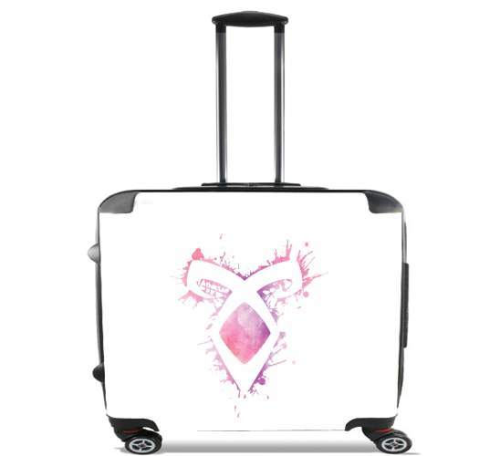  shadowhunters Rune Mortal Instruments para Ruedas cabina bolsa de equipaje maleta trolley 17" laptop