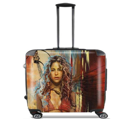  Shakira Painting para Ruedas cabina bolsa de equipaje maleta trolley 17" laptop