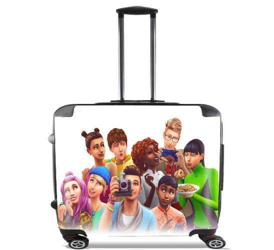  Sims 4 para Ruedas cabina bolsa de equipaje maleta trolley 17" laptop