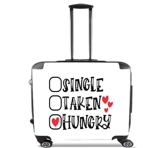  Single Taken Hungry para Ruedas cabina bolsa de equipaje maleta trolley 17" laptop