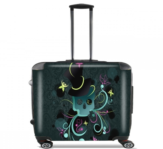  Skull Pop Art Disco para Ruedas cabina bolsa de equipaje maleta trolley 17" laptop
