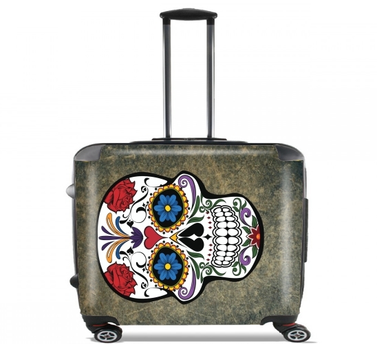 Skull para Ruedas cabina bolsa de equipaje maleta trolley 17" laptop