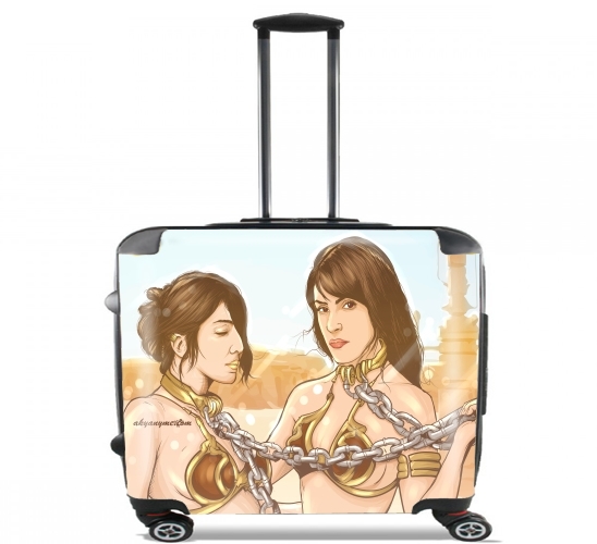  Slaves para Ruedas cabina bolsa de equipaje maleta trolley 17" laptop