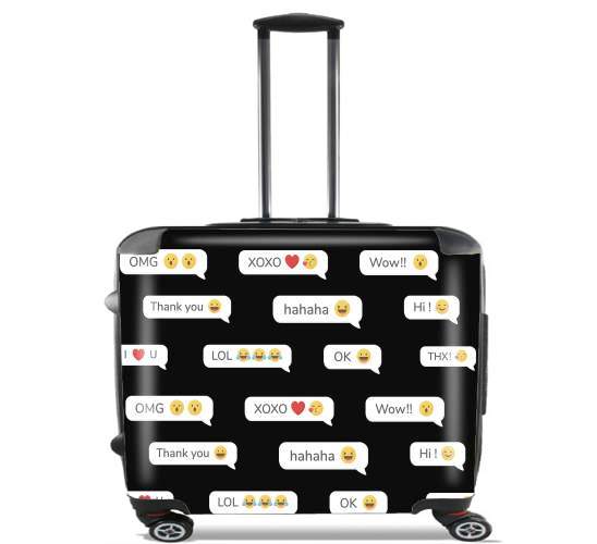  SMS para Ruedas cabina bolsa de equipaje maleta trolley 17" laptop