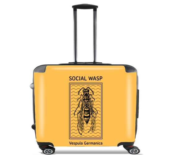  Social Wasp Vespula Germanica para Ruedas cabina bolsa de equipaje maleta trolley 17" laptop