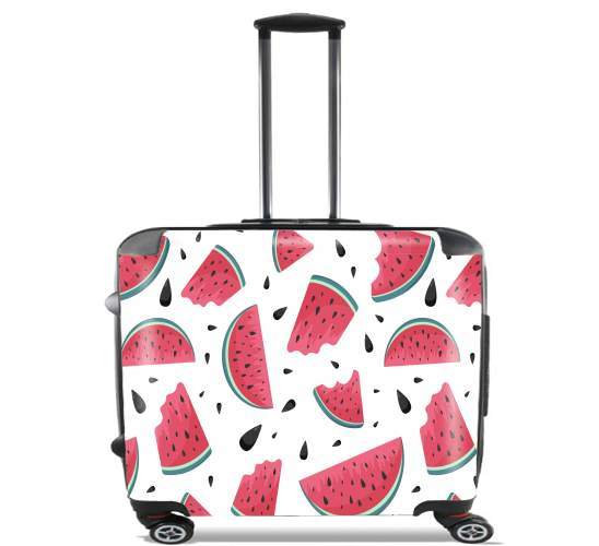  Summer pattern with watermelon para Ruedas cabina bolsa de equipaje maleta trolley 17" laptop