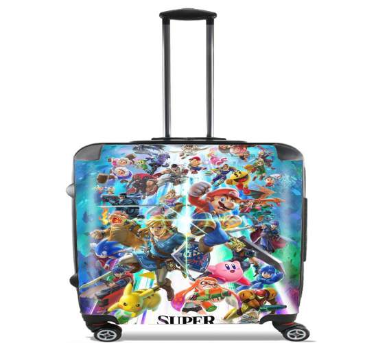  Super Smash Bros Ultimate para Ruedas cabina bolsa de equipaje maleta trolley 17" laptop
