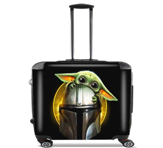  The Child Baby Yoda para Ruedas cabina bolsa de equipaje maleta trolley 17" laptop
