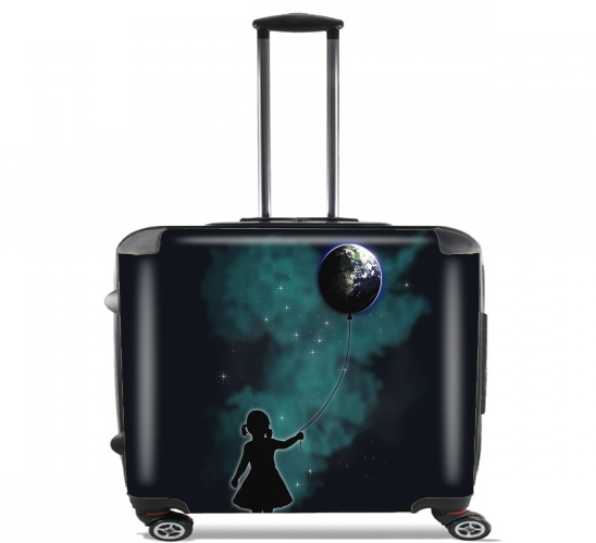  The Girl That Hold The World para Ruedas cabina bolsa de equipaje maleta trolley 17" laptop