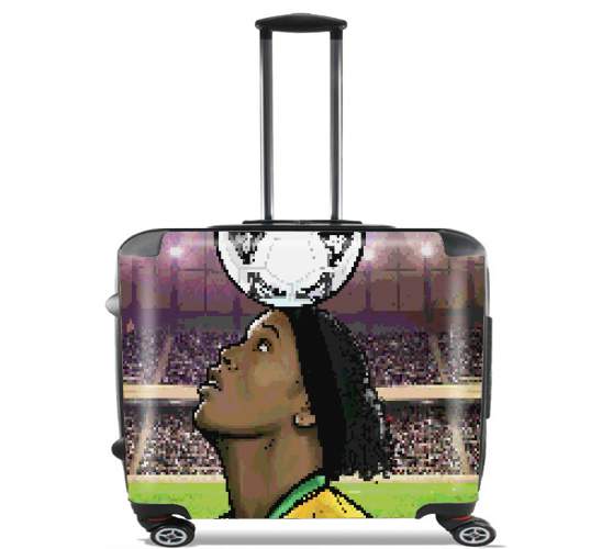  The Magic Carioca Brazil Pixel Art para Ruedas cabina bolsa de equipaje maleta trolley 17" laptop