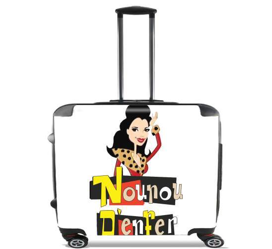  The nanny para Ruedas cabina bolsa de equipaje maleta trolley 17" laptop