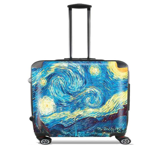  The Starry Night para Ruedas cabina bolsa de equipaje maleta trolley 17" laptop