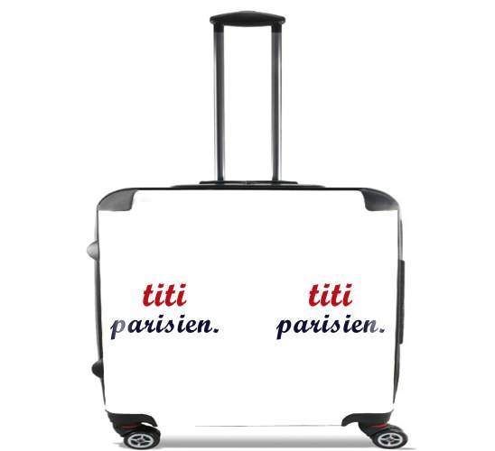  titi parisien para Ruedas cabina bolsa de equipaje maleta trolley 17" laptop