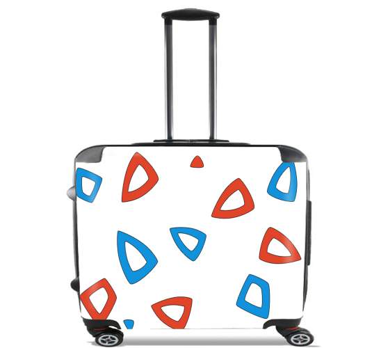  Togepi pattern para Ruedas cabina bolsa de equipaje maleta trolley 17" laptop