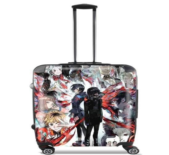  Tokyo Ghoul Touka and family para Ruedas cabina bolsa de equipaje maleta trolley 17" laptop