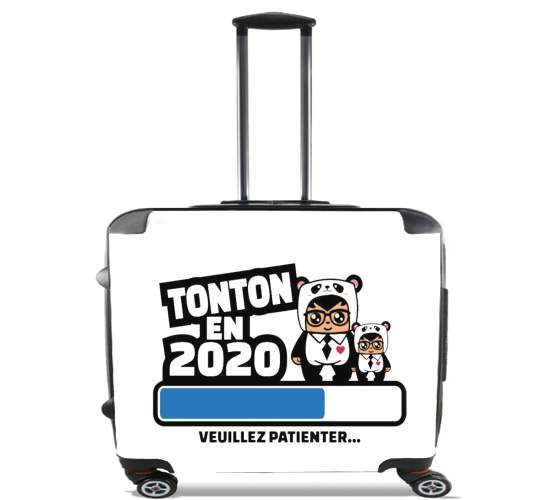  Tonton en 2020 Cadeau Annonce naissance para Ruedas cabina bolsa de equipaje maleta trolley 17" laptop