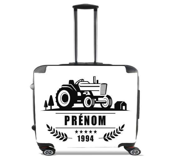  Tractor Logo Natural custom Name Tag para Ruedas cabina bolsa de equipaje maleta trolley 17" laptop
